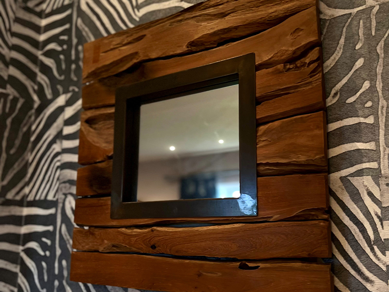 Product photograph of Saxon Square Mirror from The Garden Furniture Centre Ltd