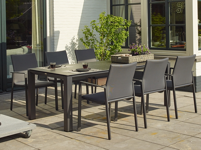 Product photograph of Sense 6 Chair Dining Set Life Range from The Garden Furniture Centre Ltd