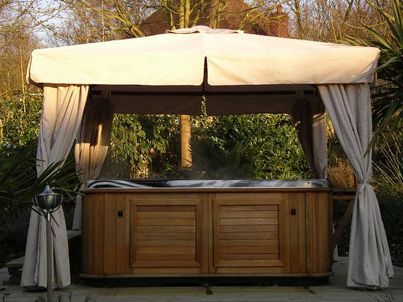 Product photograph of Replacement 4m X 3m Deluxe Gazebo Canopy And Curtains from The Garden Furniture Centre Ltd