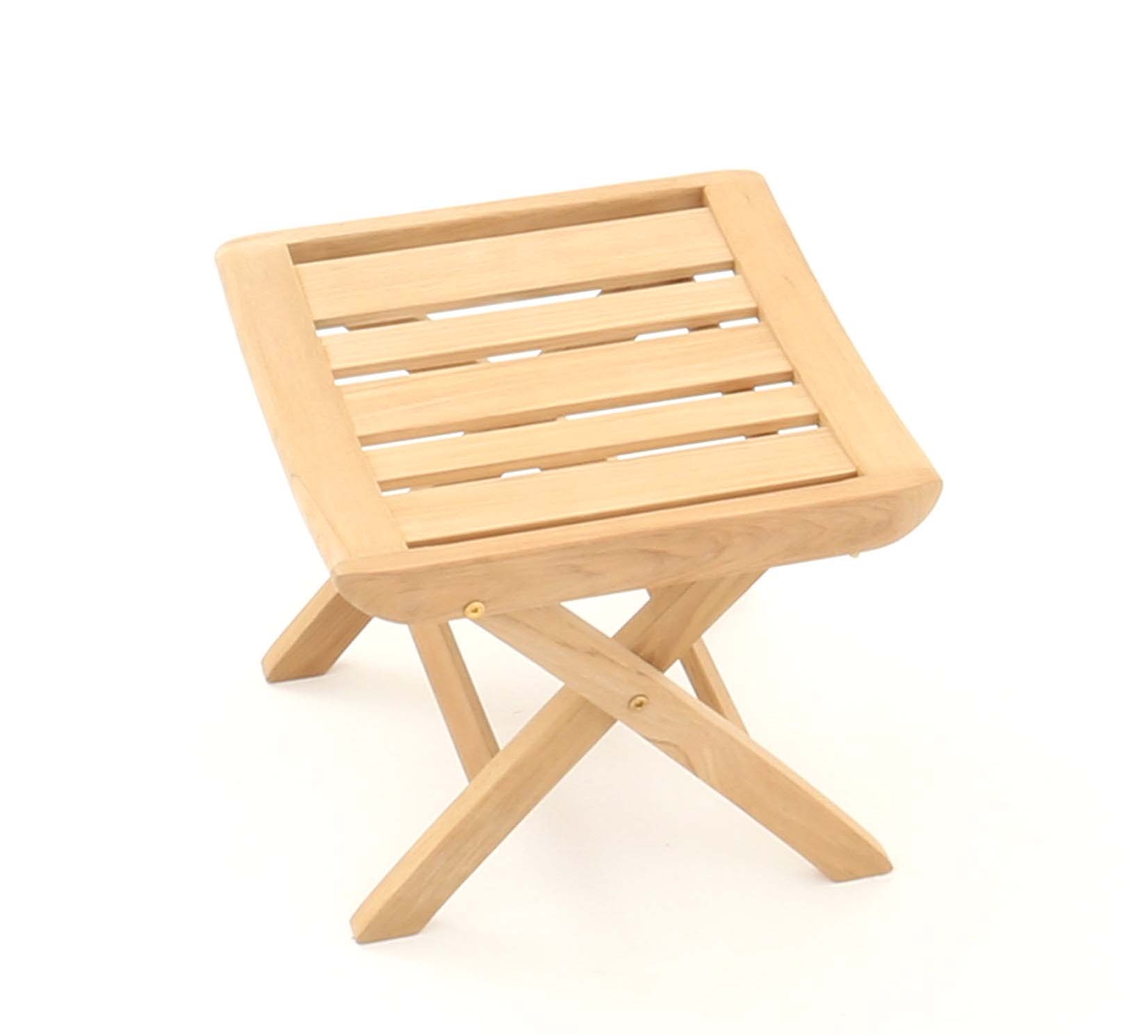 Product photograph of Kingsbury Folding Footstool from The Garden Furniture Centre Ltd