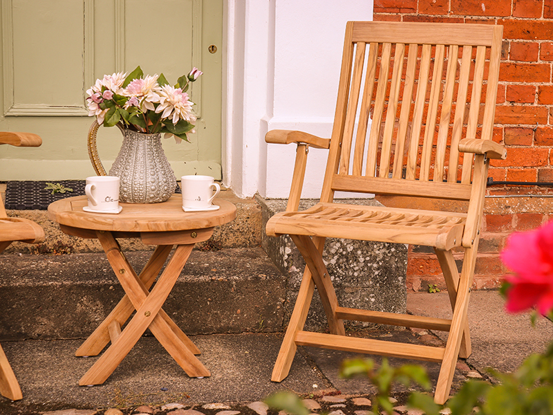 Product photograph of Balmoral Folding Armchair Fsc Certified from The Garden Furniture Centre Ltd