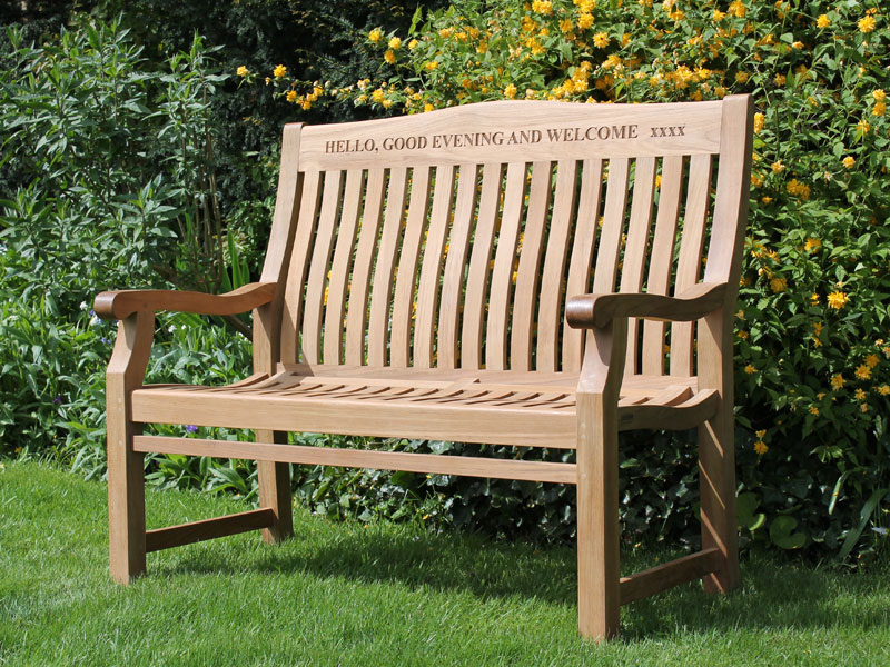 Product photograph of Malvern Teak Bench 120cm Fsc Certified from The Garden Furniture Centre Ltd