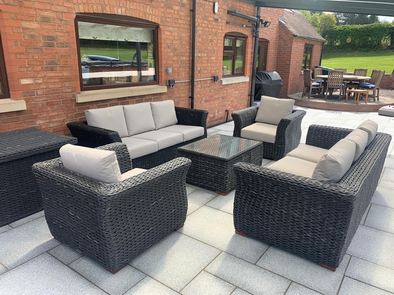 Product photograph of Midnight Montana Double Sofa Suite from The Garden Furniture Centre Ltd