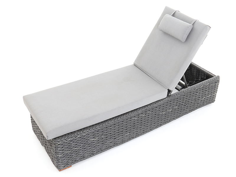 Product photograph of Midnight Montana Sun Lounger from The Garden Furniture Centre Ltd