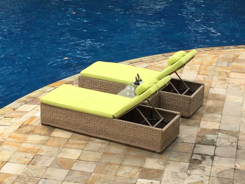 Product photograph of Montana Sun Lounger from The Garden Furniture Centre Ltd