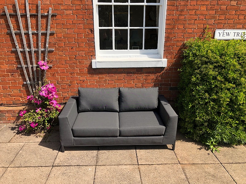Product photograph of Sicilie Lounge Two Seater Sofa Anthracite Frame from The Garden Furniture Centre Ltd