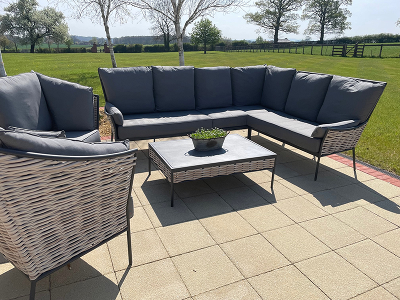 Product photograph of Tahiti Lounge Corner Unit from The Garden Furniture Centre Ltd