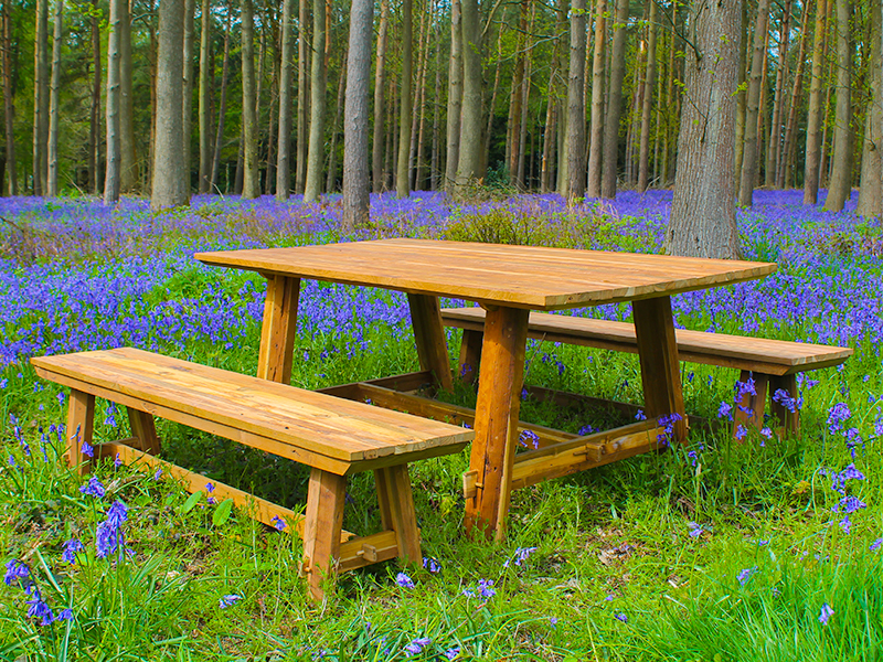 Product photograph of Sigar Bench Set 2m from The Garden Furniture Centre Ltd
