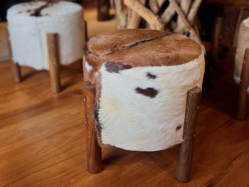 Product photograph of Goat Four-legged Stool from The Garden Furniture Centre Ltd