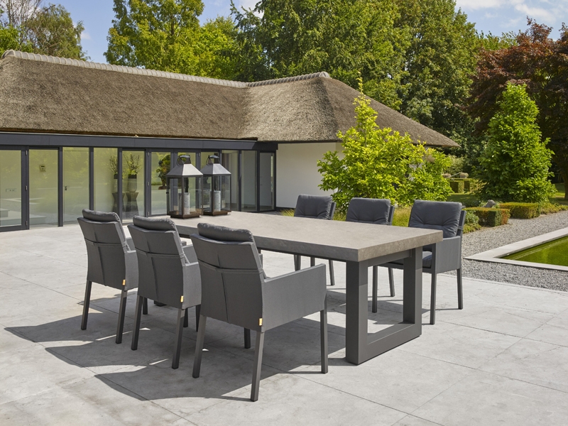 Product photograph of Stelvio Ceramic 3m Dining Table Life Range from The Garden Furniture Centre Ltd