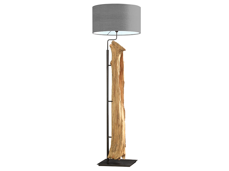 Product photograph of Vero Floor Lamp Grey Shade from The Garden Furniture Centre Ltd