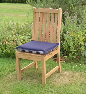 Product photograph of Small Seat Pad Outdoor Cushion - Navy Blue from The Garden Furniture Centre Ltd