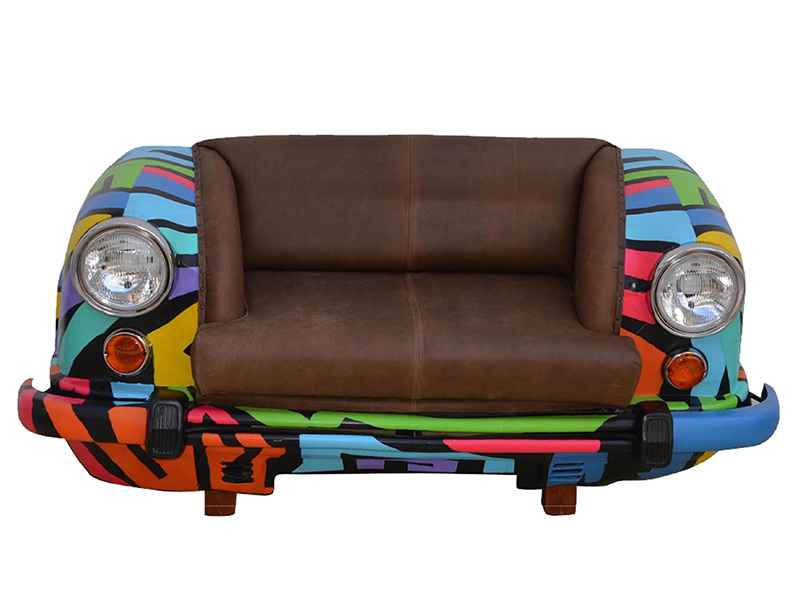 Product photograph of Indian Car Sofa Graffiti Print Pre Order from The Garden Furniture Centre Ltd