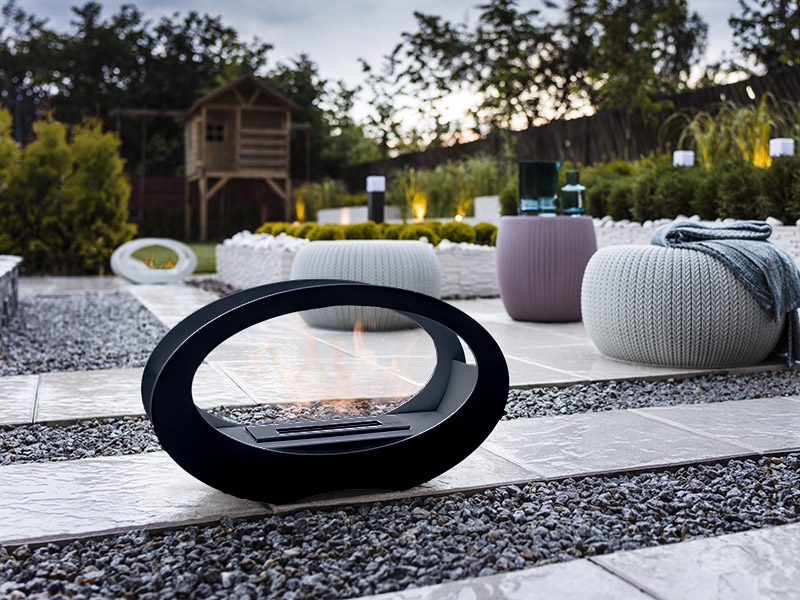 Product photograph of Echo Free Standing Bio Fireplaces from The Garden Furniture Centre Ltd