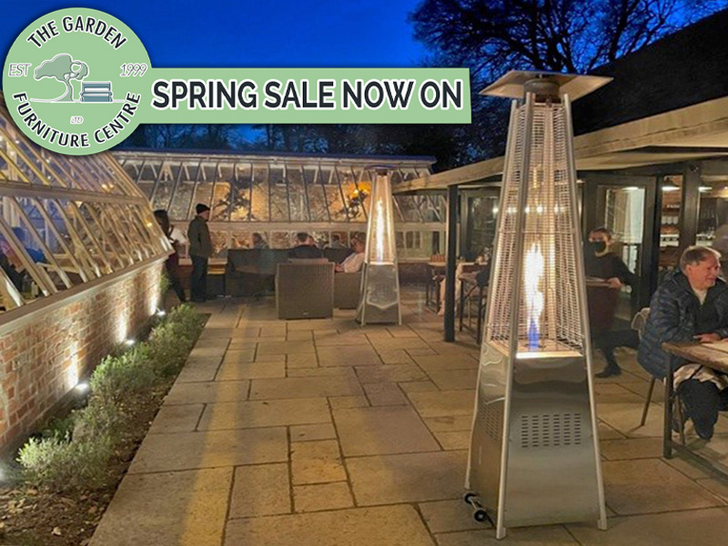 Product photograph of Athena Plus Gas Patio Heater Free Weather Cover June Offer from The Garden Furniture Centre Ltd