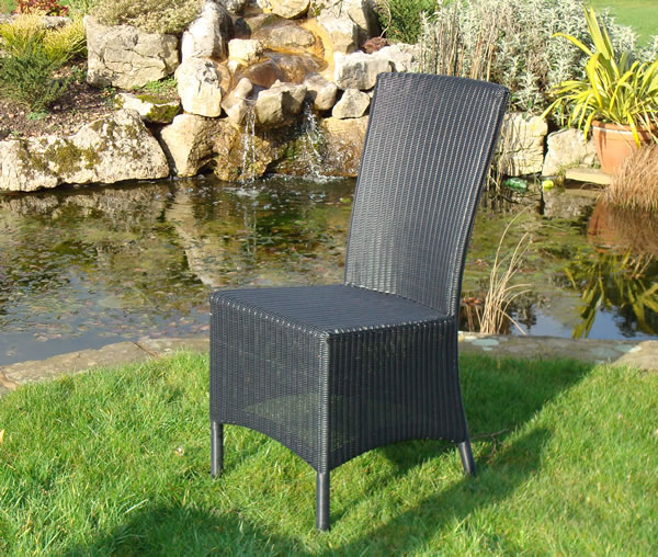 Product photograph of Avery Diner Chair Black from The Garden Furniture Centre Ltd
