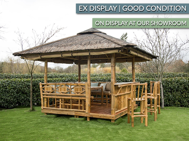 Product photograph of Bamboo Gazebo Bar - Ex Display from The Garden Furniture Centre Ltd