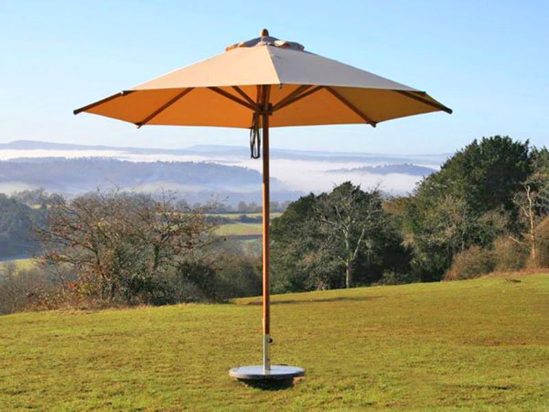 Product photograph of Bamboo 2 5m Parasol Bedrock Ex-display from The Garden Furniture Centre Ltd