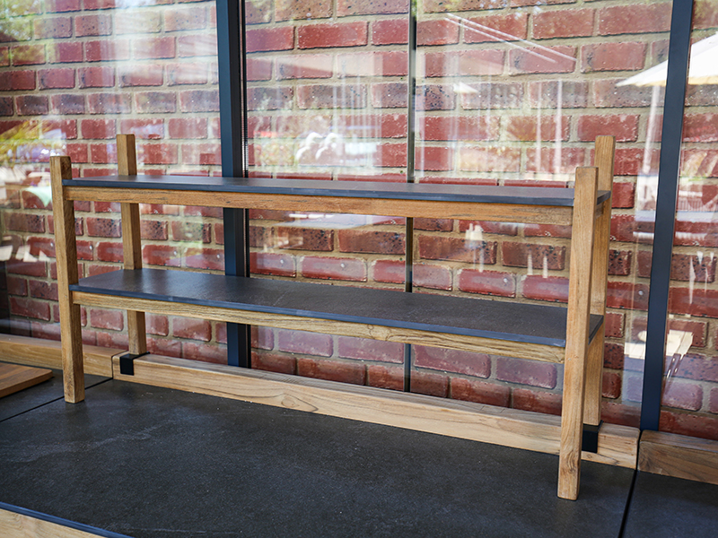 Product photograph of Bari Kitchen Shelving Unit Pre Order from The Garden Furniture Centre Ltd