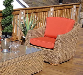 Product photograph of Replacement Cushion Bellagio Armchair from The Garden Furniture Centre Ltd