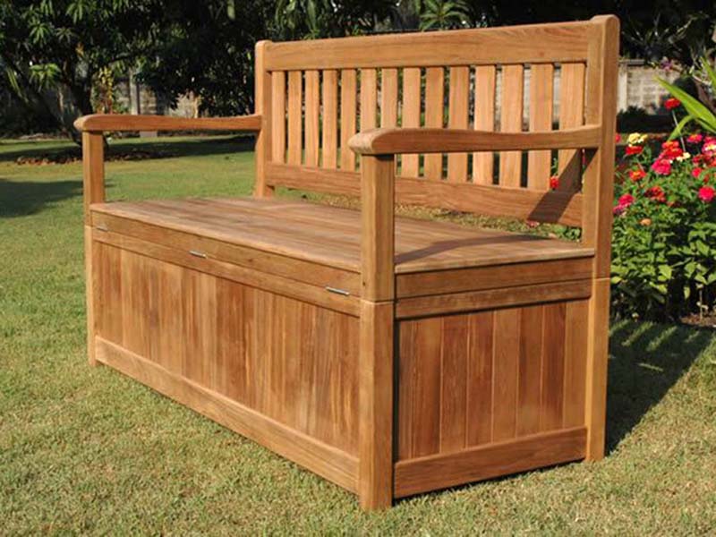 Product photograph of Westminster Storage Bench from The Garden Furniture Centre Ltd