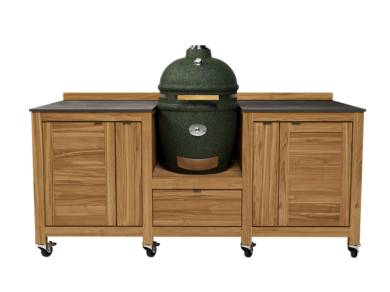 Product photograph of Big Green Egg Island On Wheels from The Garden Furniture Centre Ltd