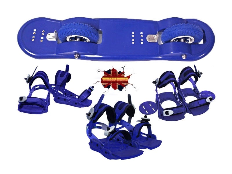 Product photograph of 2 Wheel Board With Bindings Totally Blue from The Garden Furniture Centre Ltd