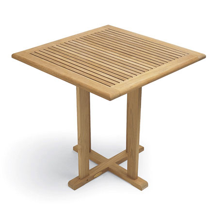 Product photograph of Cafe 75cm Square Teak Table Fsc Certified from The Garden Furniture Centre Ltd