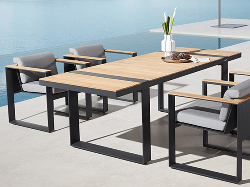 Product photograph of Cambusa 2 4m Dining Table White Or Grey Pre-order from The Garden Furniture Centre Ltd