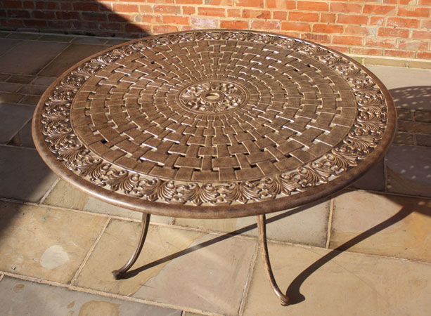 Product photograph of Casino 1 37m Round Table from The Garden Furniture Centre Ltd