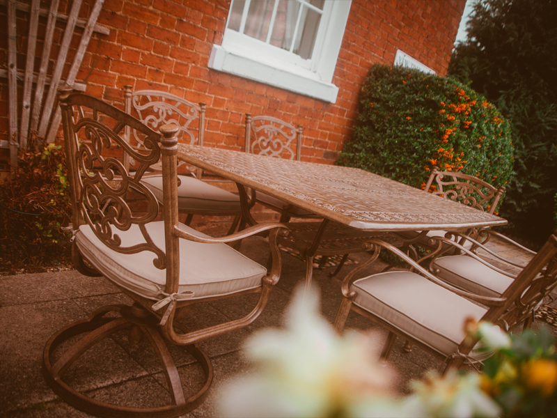 Product photograph of Casino 6 Seater Rectangle Table Swivel Chairs Set from The Garden Furniture Centre Ltd