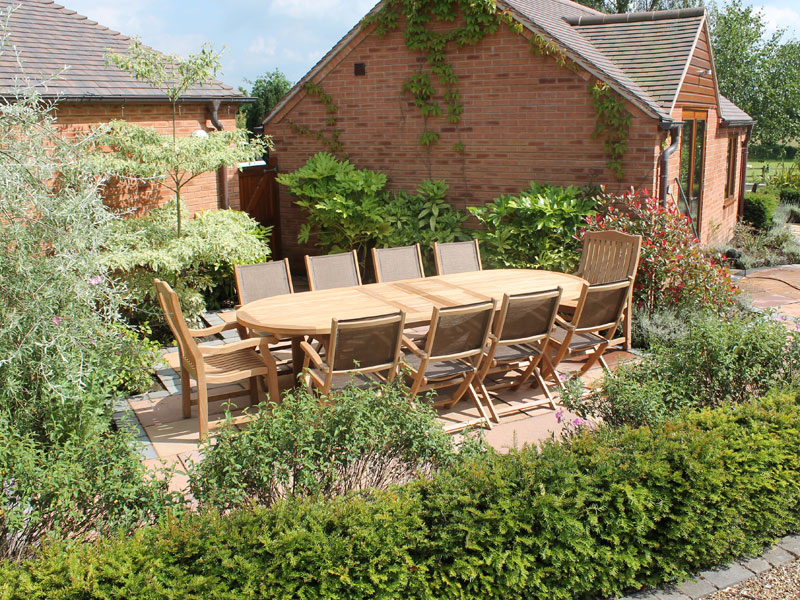Product photograph of Chunky 3m Oval Table Tnt Chair Set Fsc Certified from The Garden Furniture Centre Ltd