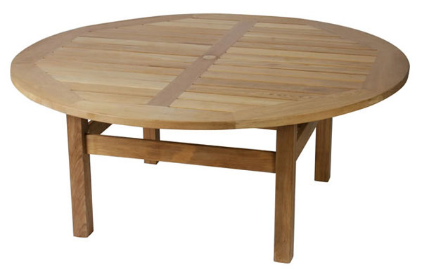 Product photograph of Chunky Malvern Teak Dining Table - 1 8m Diameter Fsc Certified from The Garden Furniture Centre Ltd
