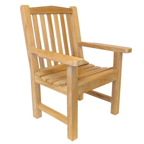 Product photograph of Classic Teak Armchair Fsc Certified from The Garden Furniture Centre Ltd