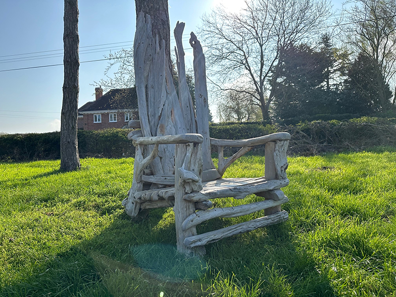 Product photograph of Colombo Armchair Weathered from The Garden Furniture Centre Ltd