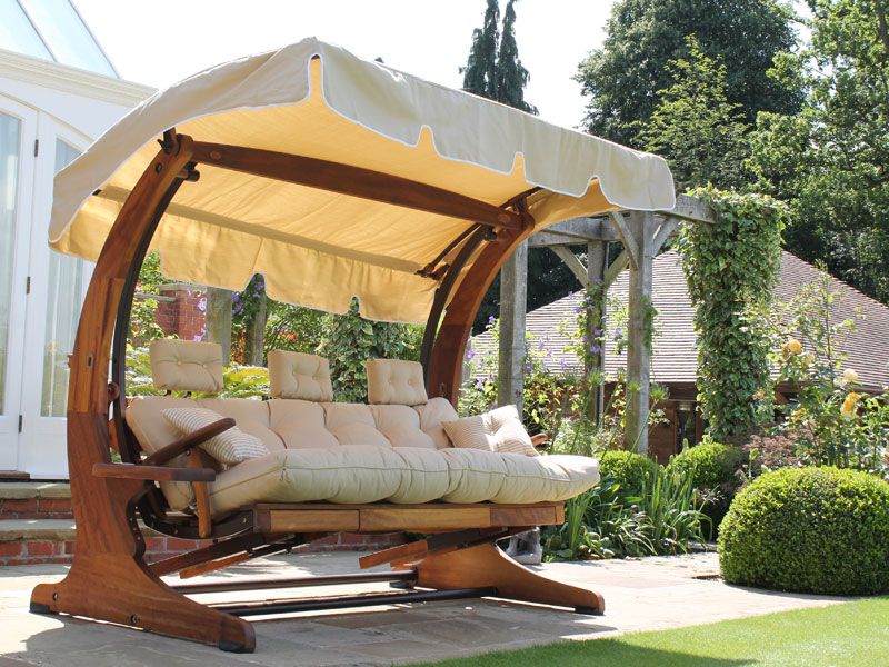 Summer Dream Swing Seat 3 Seater, Wooden Garden Swing Seat Ireland