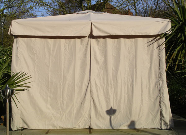 Product photograph of Replacement 3m X 3m Deluxe And Riviera Gazebo - Side Curtains from The Garden Furniture Centre Ltd