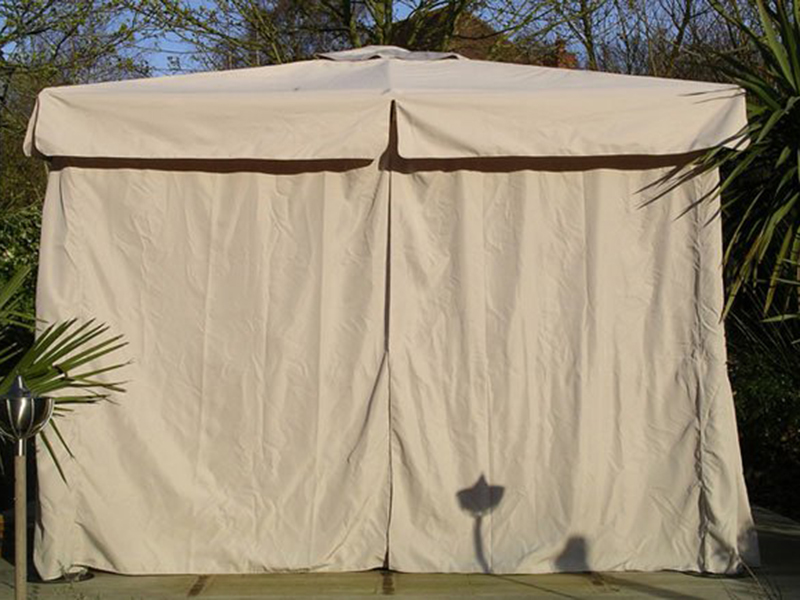 Product photograph of Replacement 3m X 3m Deluxe Gazebo - Canopy And Curtains from The Garden Furniture Centre Ltd