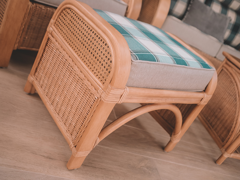 Product photograph of Moreton Footstool from The Garden Furniture Centre Ltd