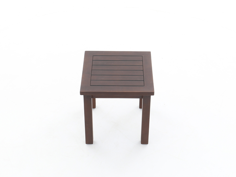 Product photograph of Qirana Teak Side Table from The Garden Furniture Centre Ltd