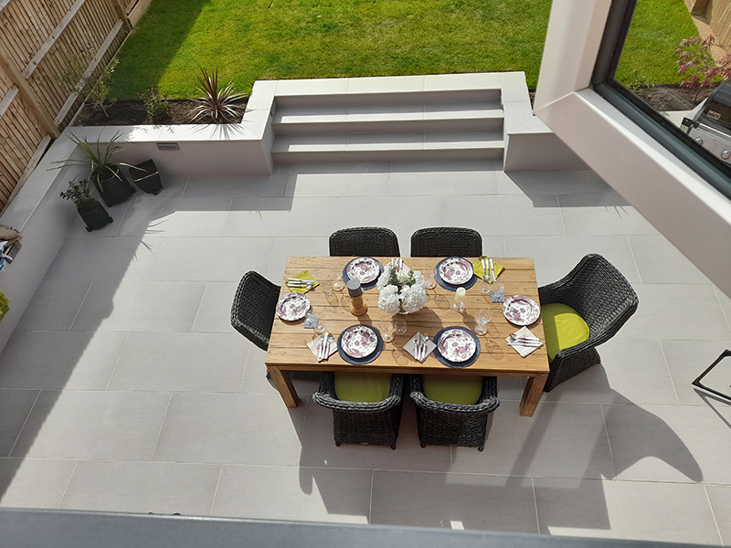Product photograph of York 6 Chair Rectangular Dining Set from The Garden Furniture Centre Ltd