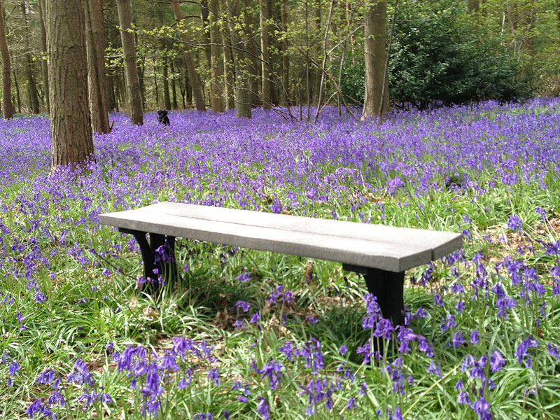 Product photograph of Eco 1 5m Backless Bench Grey from The Garden Furniture Centre Ltd
