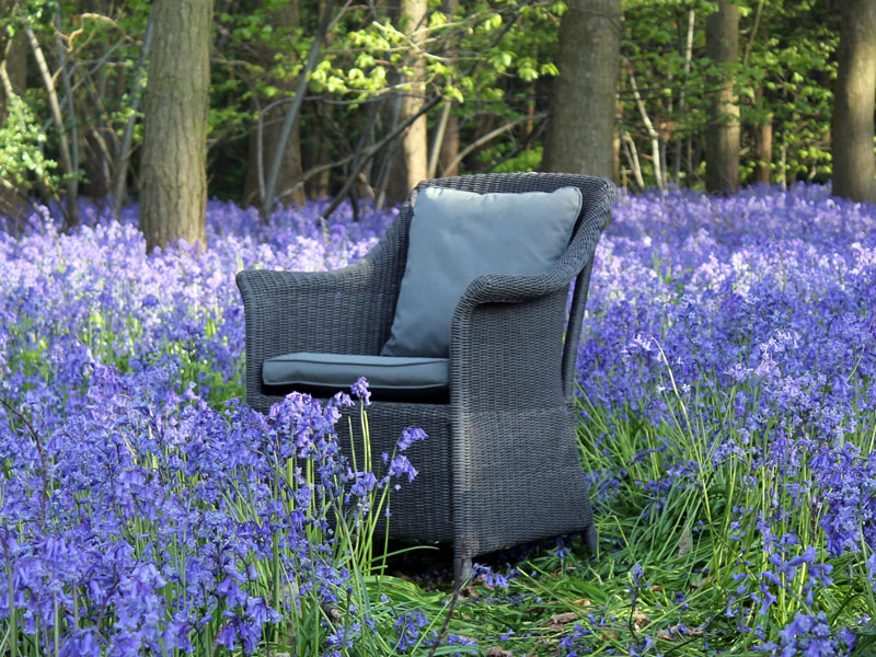 Product photograph of Eco Loom Chair - Charcoal from The Garden Furniture Centre Ltd