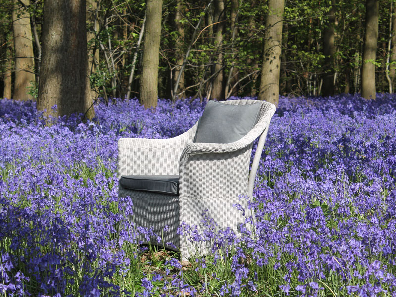Product photograph of Eco Loom Chair - White Pre Order from The Garden Furniture Centre Ltd