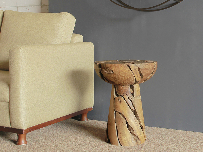 Product photograph of Trumble Round Side Table from The Garden Furniture Centre Ltd
