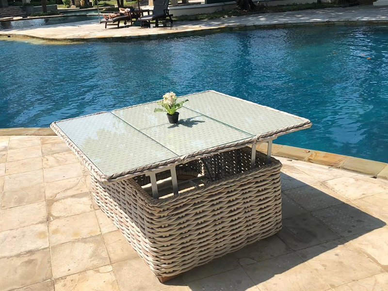 Product photograph of Fiji Extending Coffee Table - Rectangular from The Garden Furniture Centre Ltd