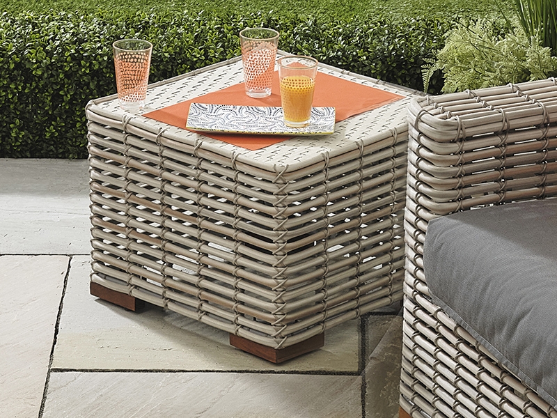 Product photograph of Fiji Pipe Side Table from The Garden Furniture Centre Ltd