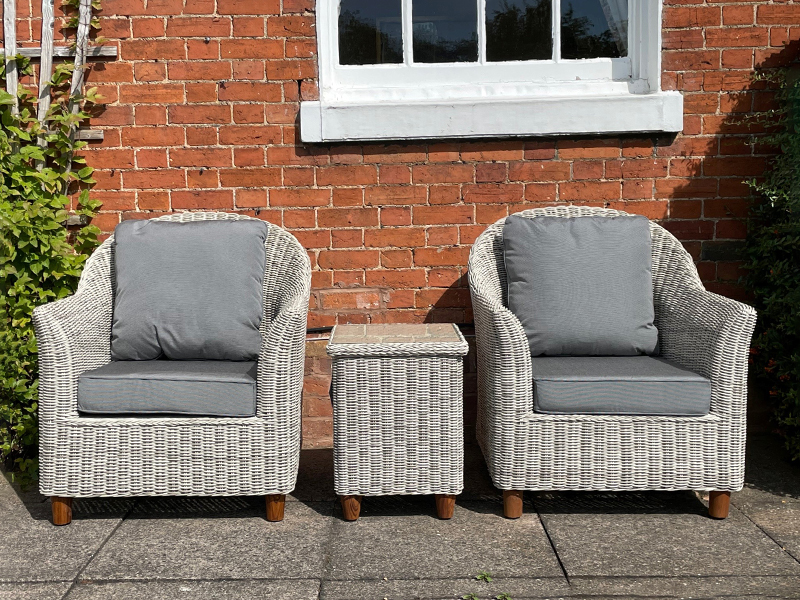 Product photograph of Fiji Smooth Tea For Two Set from The Garden Furniture Centre Ltd
