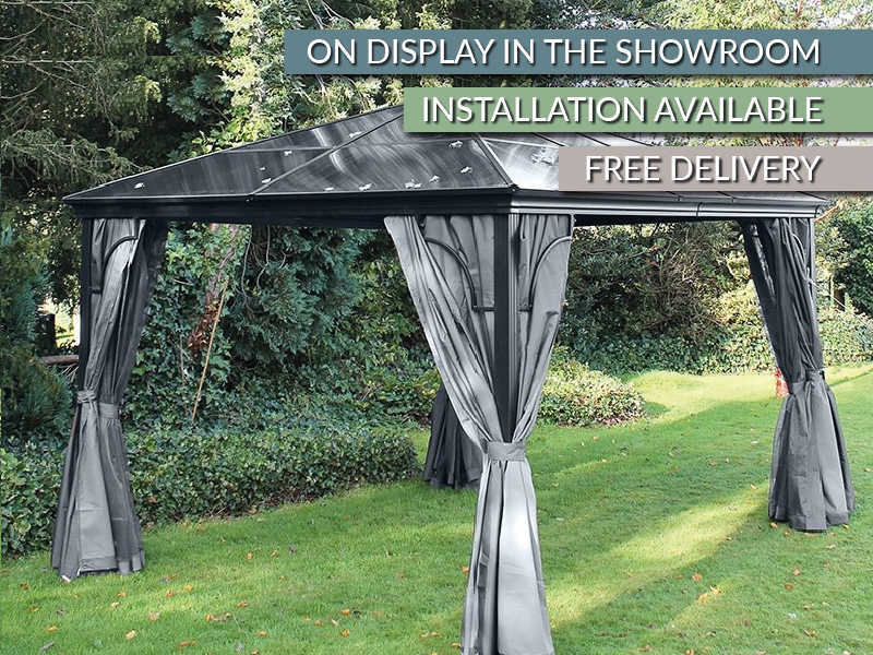 Product photograph of Four Seasons Gazebo 3m X 3m from The Garden Furniture Centre Ltd