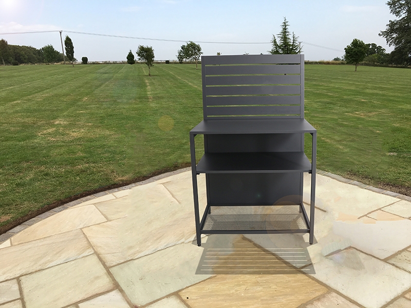 Product photograph of Outdoor Kitchen Unit With Back Shelf from The Garden Furniture Centre Ltd